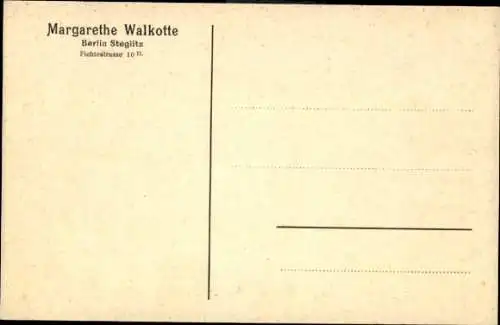 Ak Schauspielerin Margarethe Walkotte, Portrait, Autogramm, Berlin