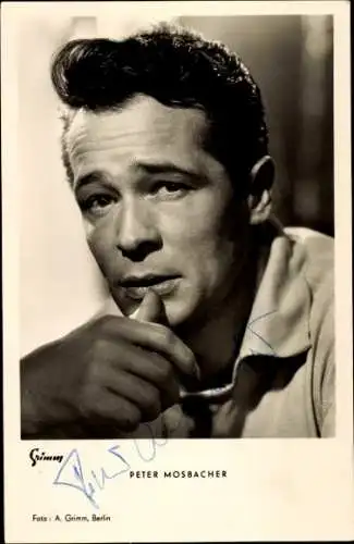 Ak Schauspieler Peter Mosbacher, Portrait, Autogramm