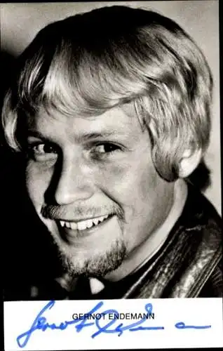 Ak Schauspieler und Synchronsprecher, Gernot Endemann, Portrait, Autogramm