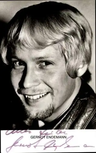 Ak Schauspieler und Synchronsprecher, Gernot Endemann, Portrait, Autogramm