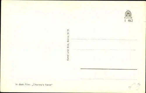 Ak Schauspielerin Hilde von Stolz, Portrait, Autogramm, Pelz, Charley's Tante