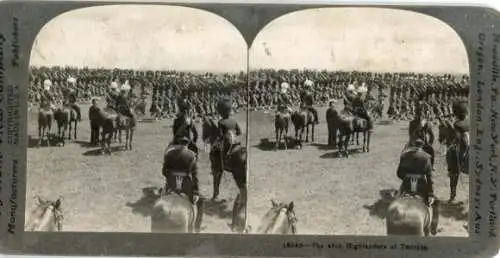 Stereofoto Die 48. Highlanders von Toronto, I WK