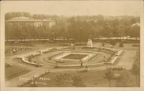 Ak Pärnu Pernau Estland, Garten, Denkmal, Park