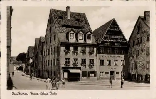 Ak Kaufbeuren am Wertach in Schwaben, Franz-Seldte-Platz, Kur- und Badeanstalt