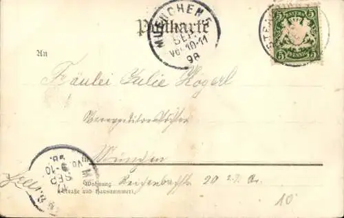 Ak Straubing an der Donau Niederbayern, Jägerkaserne, Donaubrücke