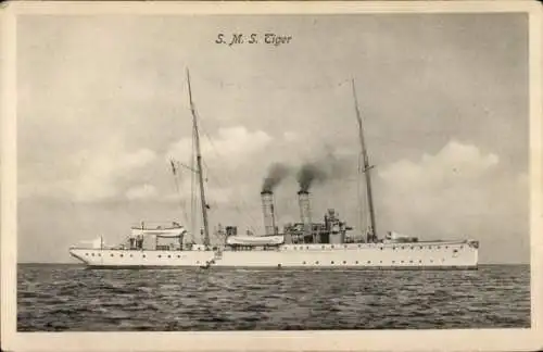 Ak Deutsches Kriegsschiff, S.M.S. Tiger, Kaiserliche Marine