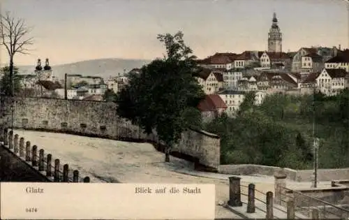 Ak Kłodzko Glatz Schlesien, Gesamtansicht