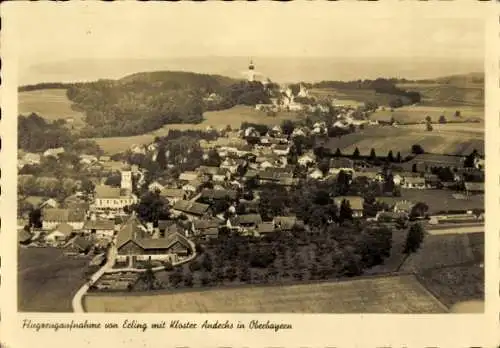 Ak Andechs am Ammersee, Kloster Andechs, Luftbild