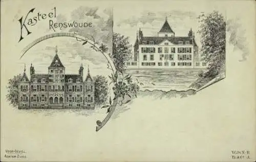 Vorläufer Litho Renswoude Utrecht Niederlande, Schloss