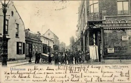 Ak Hilversum Nordholland Niederlande, Kerkstraat