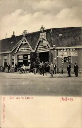 Ak Halfweg Haarlemmermeer Nordholland, Cafe