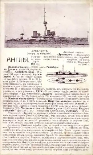 Ak Britisches Kriegsschiff, Dreadnought