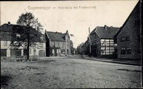 Ak Coppenbrügge Niedersachsen, Kellerplatz, Friedenslinde