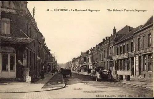 Ak Béthune Pas de Calais, Boulevard Degeorges