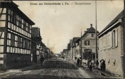 Ak Geispolsheim Alsace Bas Rhin, Hauptstraße