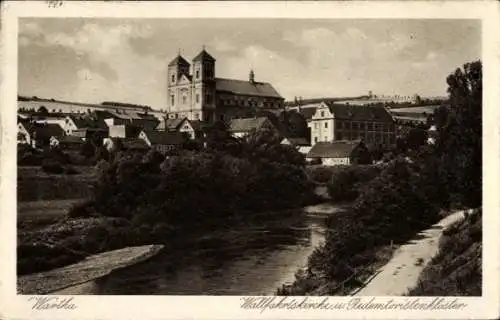 Ak Bardo Śląskie Wartha Schlesien, Wallfahrtskirche, Redemtoristenkloster