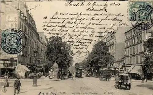 Ak Paris 17., Avenue des Ternes