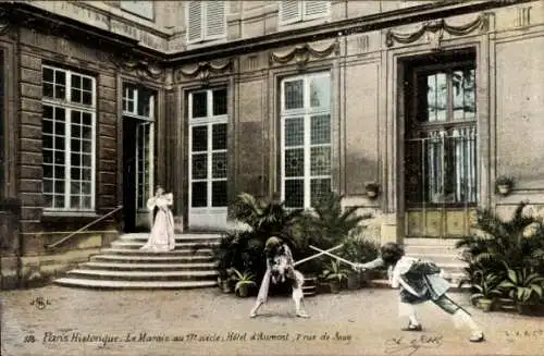 Ak Paris 17. Jahrhundert, Das Marais im 17. Jahrhundert, Hôtel d'Aumont