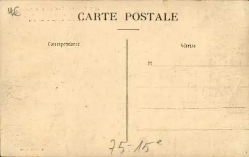 Ak Paris XV., Überschwemmung der Seine 1910, Rue des Usines in Grenelle