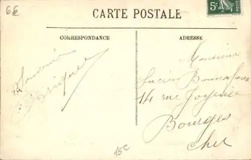 Postkarte Paris XV Vaugirard, Rue de la Convention, Die Grosse Seine-Flut Januar 1910