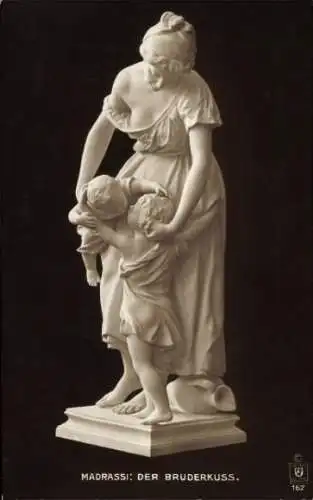 Ak Plastik von Madrassi, Bruderkuss