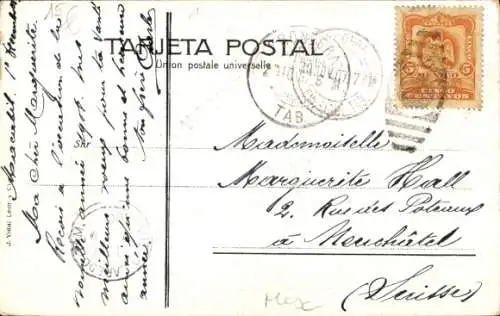 Ak Frontera Tabasco Mexiko, Jardin Juarez, San-Juan-Baptista