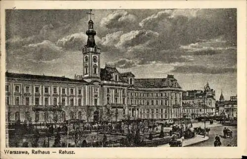 Ak Warszawa Warschau Polen, Rathaus
