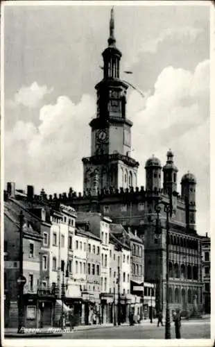 Ak Poznań Posen, Rathaus