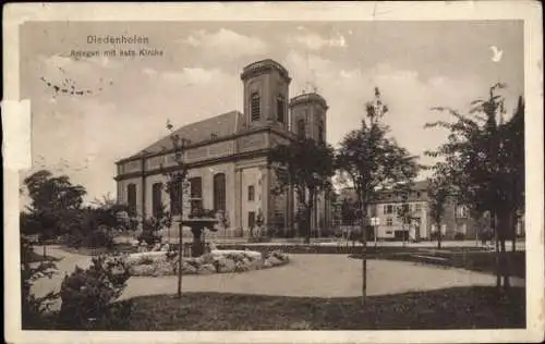 Ak Thionville Diedenhofen Lothringen Moselle, Anlagen mit kath. Kirche