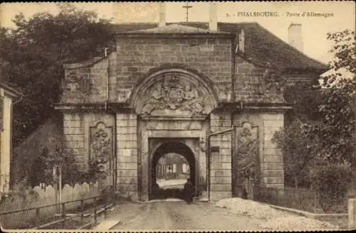 Ak Phalsbourg Pfalzburg Lothringen Moselle, Porte d'Allemagne