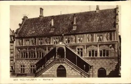 Ak Mulhouse Mulhouse Alsace Haut Rhin, Rathaus