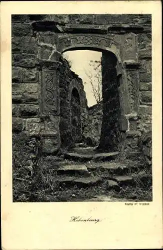 Ak Wingen sur Moder Wingen Elsass Bas Rhin, Alsace et Vosges, Hohenbourg, Ruine, Tor