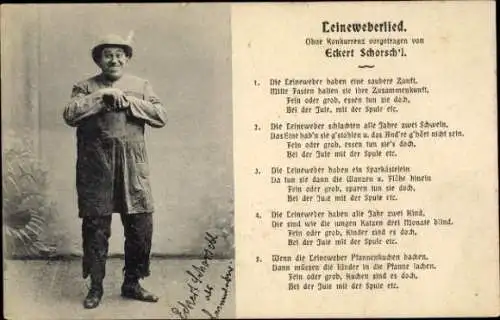 Lied Ak Leineweberlied, Eckert Schorsch'l