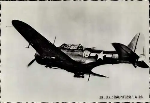 Ak Amerikanisches Militärflugzeug US Douglas Dauntless A24