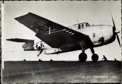 Ak Amerikanisches Militärflugzeug US Grumann Avenger