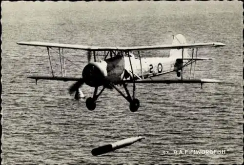 Ak Britisches Militärflugzeug Swordfish