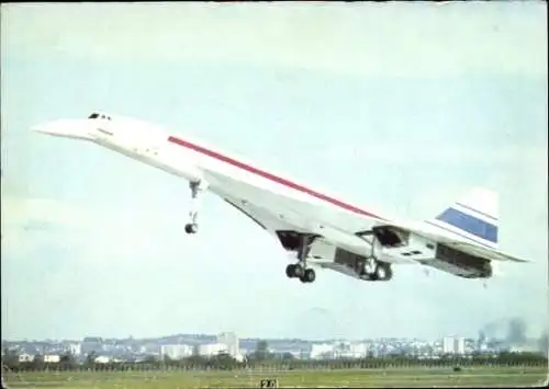 Ak Französisches Passagierflugzeug Concorde, British Aircraft Corporation