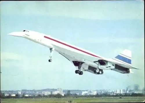 Ak Französisches Passagierflugzeug Concorde, British Aircraft Corporation