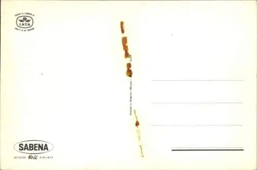 Ak Belgische Passagierflugzeuge, Boeing 747, Boeing 727, Boeing 707, Caravelle, Sabena Airlines