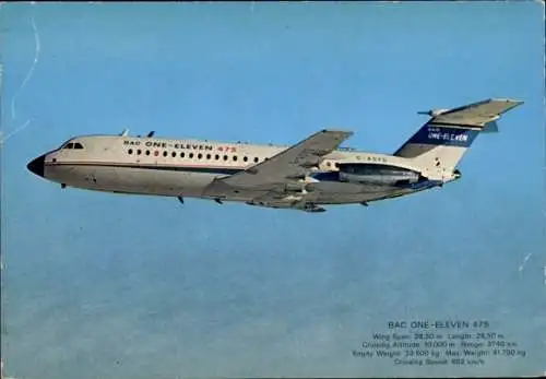Ak Britisches Passagierflugzeug, BAC One Eleven 475, G ASYD