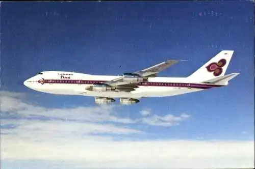 Ak Thailändisches Passagierflugzeug Thai Boeing 747-200B, HS-TGA