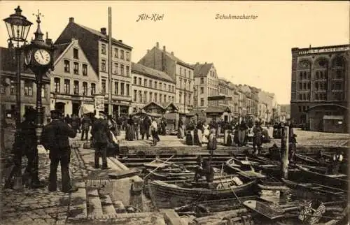 Ak Kiel, Altstadt, Schuhmachertor, Lagerhaus Amtrup