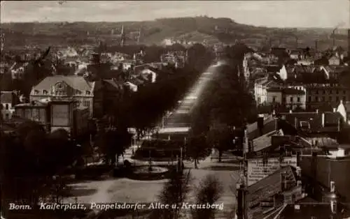Ak Bonn am Rhein, Kaiserplatz, Poppelsdorfer Allee, Kreuzberg