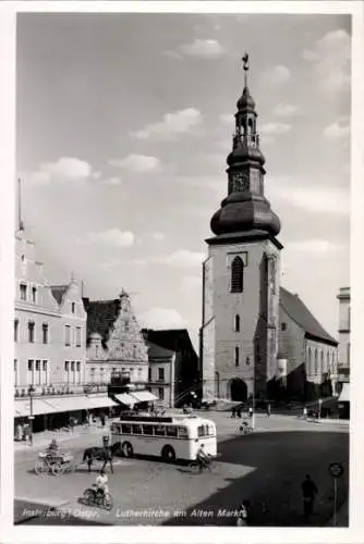Ak Tschernjachowsk Insterburg Ostpreußen, Lutherkirche am Alten Markt