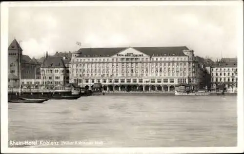Ak Koblenz am Rhein, Rhein-Hotel