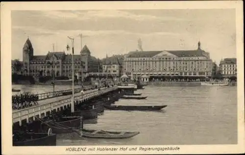 Ak Koblenz am Rhein, Koblenzer Hof, Regierungsgebäude