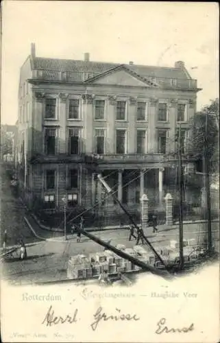 Ak Rotterdam Südholland Niederlande, Gerechtsgebouw, Haagsche Veer