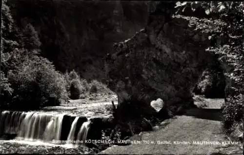 Ak Kötschach Mauthen in Kärnten, Mauthner Klamm