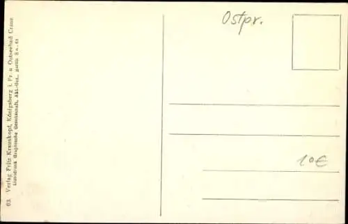 Ak Nesterow Stallupönen Ostpreußen, Straßenpartie, Kriegszerstörungen 1. WK