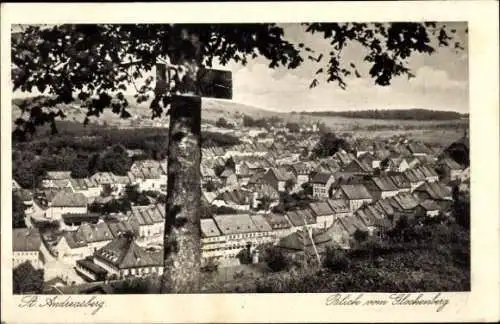 Ak Sankt Andreasberg Braunlage im Oberharz, Gesamtansicht, Blick vom Glockenberg